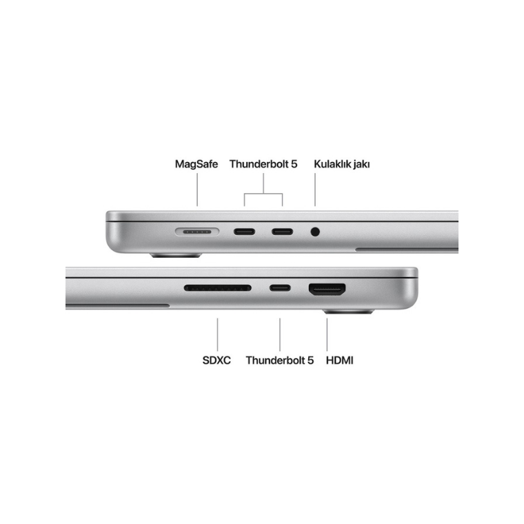 Apple MacBook Pro M5 Pro 24GB 1TB SSD macOS 16'' Taşınabilir Bilgisayar Gümüş MGE44TU/A (Apple Türkiye Garantili)