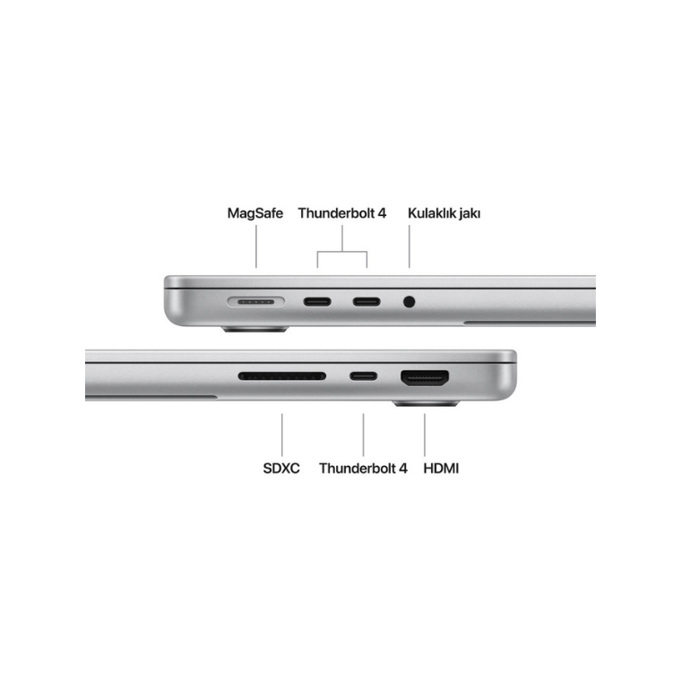 Apple MacBook Pro M5 24GB 1TB SSD macOS 14'' Taşınabilir Bilgisayar Gümüş MDE64TU/A (Apple Türkiye Garantili)